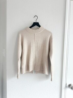 Gentle Fawn Crane Pullover Sweater Neutral Cream Crewneck XS